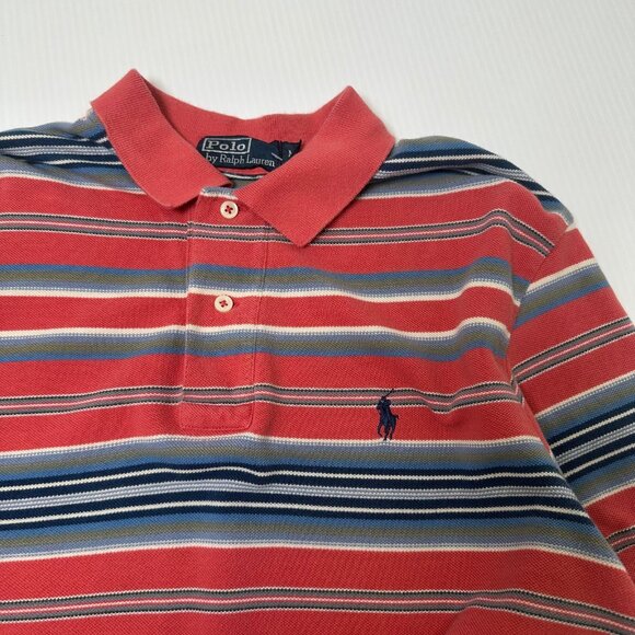 Polo Ralph Lauren Striped Polo Shirt M - Picture 2 of 4